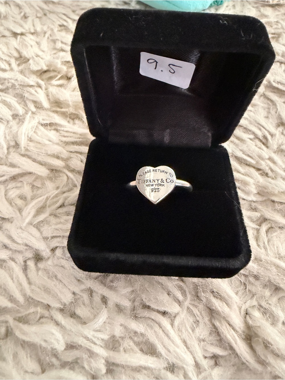 “Please Return to Tiffany & Co." flat heart tag ring